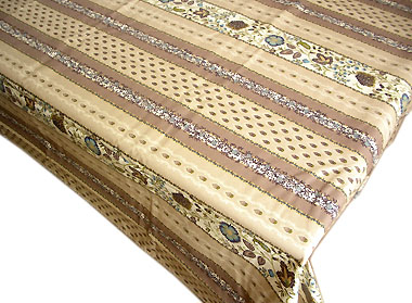 French coated tablecloth (Ellora, linen) - Click Image to Close